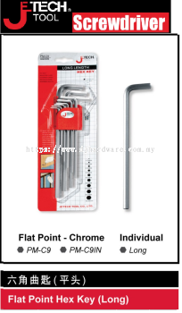 JETECH SCREWDRIVER FLAT POINT HEX KEY LONG (WS)