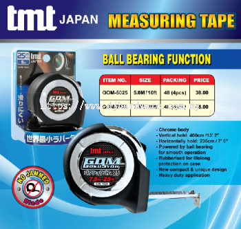 TMT JAPAN MEASURING TAPE BALL BEARING FUNCTION (WS)