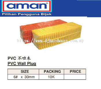 AMAN PVC WALL PLUG (WS)