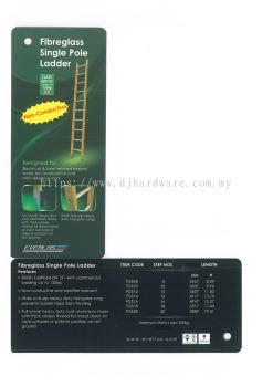 EVERLAS FIBREGLASS SINGLE POLE LADDER (WS)