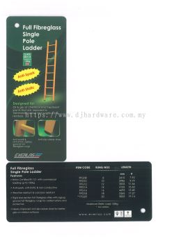 EVERLAS FULL FIBREGLASS SINGLE POLE LADDER (WS)