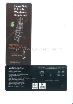 EVERLAS HEAVY DUTY FOLDABLE WAREHOUSE STEP LADDER (WS)