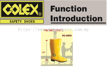 COLEX SAFETY SHOES PVC RAIN BOOTS RG8800 (WS)