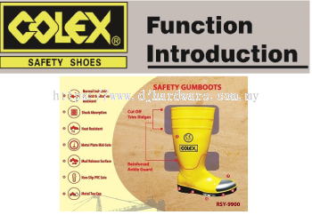 COLEX SAFETY SHOES SAFETY GUMBOOTS RSY9900 (WS)