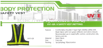 UVEE SAFETY PRODUCTS BODY PROTECTION SAFETY VEST VV1 (WS)