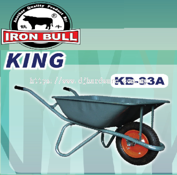 IRON BULL TAHAN WHEELBARROW & HAND TROLLEY KING KB33A (WS)