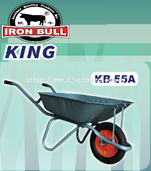 IRON BULL TAHAN WHEELBARROW & HAND TROLLEY KING KB55A (WS)