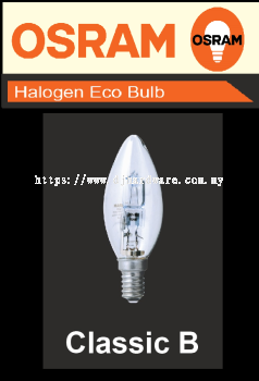 OSRAM LIGHT BULB HALOGEN ECO BULB CLASSIC B (WS)