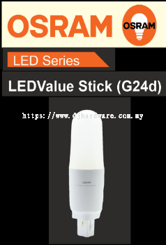 OSRAM LIGHT BULB LED SERIES LED VALUE STICK G24D (WS)
