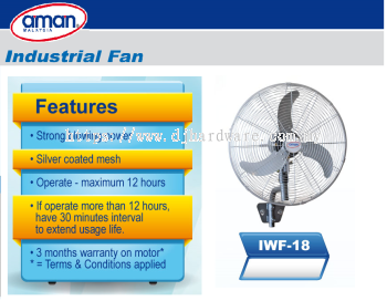 AMAN INDUSTRIAL INDUSTRIAL FAN IWF 18 (BS)