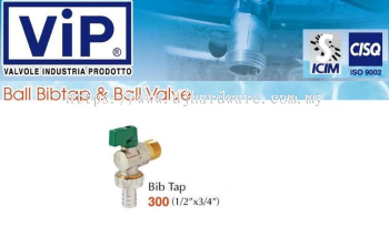 VIP VALVOLE INDUSTRIA PRODOTTO BALL BIBTAP & BALL VALVE BIB TAP 300 (WS)