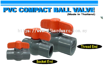 VIP PVC COMPACT BALL VALVE SOCKET END (WS)