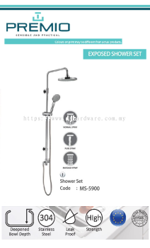 PREMIO SENSIBLE AND PRACTICAL EXPOSED SHOWER SET MS5900 (WS)