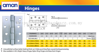 AMAN HINGES (WS)