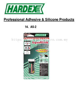 HARDEX PROFESSIONAL ADHESIVE & SILICONE PRODUCTS AQUA STICK AS2 (WS)