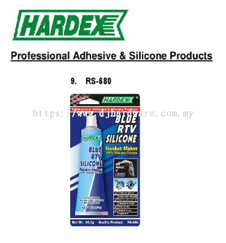 HARDEX PROFESSIONAL ADHESIVE & SILICONE PRODUCTS BLUE RTV SILICONE GASKET MAKER RS680 (WS)