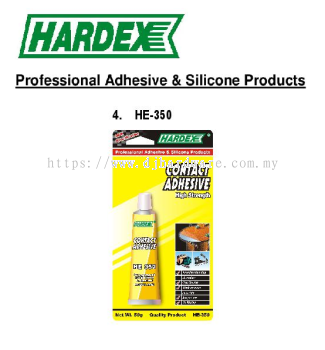 HARDEX PROFESSIONAL ADHESIVE & SILICONE PRODUCTS CONTACT ADHESIVE HIGH STRENGTH HE350 (WS)