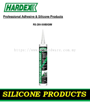 HARDEX PROFESSIONAL ADHESIVE & SILICONE PRODUCTS GUTTER ROOF BUTYL RUBBER RS280550BGW (WS)