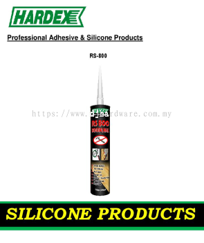 HARDEX PROFESSIONAL ADHESIVE & SILICONE PRODUCTS RS800 (WS)