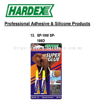 HARDEX PROFESSIONAL ADHESIVE & SILICONE PRODUCTS SUPER GLUE SP100 (WS)