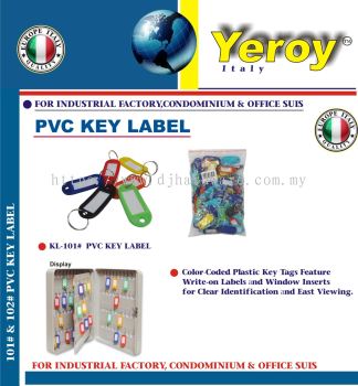 YEROY ITALY PVC KEY LABEL KL 101 (LSK)