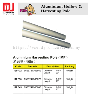 SUMO ALUMINIUM HARVESTING POLE MF SPF32 9555747306669 (CL)