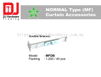 STAR BRAND CURTAIN ACCESSORIES NORMAL TYPE MF DOUBLE BRACKET MFDB (CL)