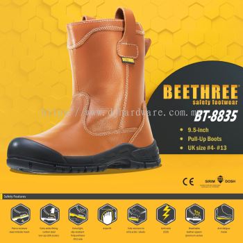 BEETHREE SAFETY FOOTWEAR BT 8835 FULL UP BOOTS B3-BT8835 (BT)