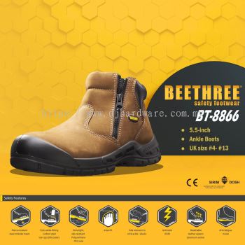 BEETHREE SAFETY FOOTWEAR BT 8866 ANKLE BOOTS B3-BT8866 (BT)