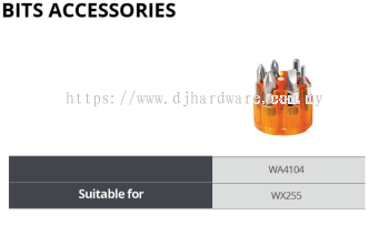 WORX BITS ACCESSORIES WA4104 WX255 (WO)