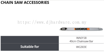 WORX CHAIN SAW ACCESSORIES CHAINSAW BAR WA0158 WG303E (WO)