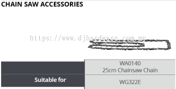 WORX CHAIN SAW ACCESSORIES CHAINSAW CHAIN 25CM WA0140 WG322E (WO)