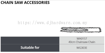 WORX CHAIN SAW ACCESSORIES CHAINSAW CHAIN 40CM WA0157 WG303E (WO)