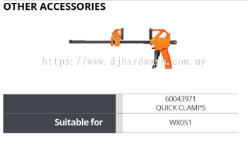 WORX OTHER ACCESSORIES QUICK CLAMPS 60043971 WX051 (WO)