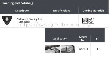 WORX SANDING AND POLISHING PERFORATED SANDING PAD STANDARD WA2733 (WO)