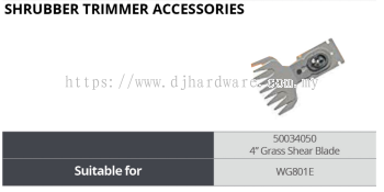 WORX SHRUBBER TRIMMER ACCESSORIES GRASS SHEAR BLADE 50034050 WG801E (WO)