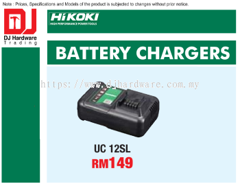 HIKOKI BATTERY CHARGERS UC12 SL (HI)