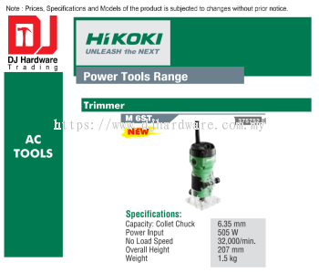 HIKOKI POWER TOOLS RANGE AC TOOLS TRIMMER M6 ST 375752 (HI)