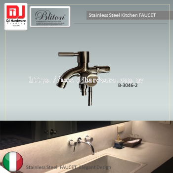 BLITON STAINLESS STEEL KITCHEN FAUCET ITALY ELEGANT DESIGN B 3046 2 (CTRIUMP)