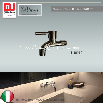 BLITON STAINLESS STEEL KITCHEN FAUCET ITALY ELEGANT DESIGN B 3046 T (CTRIUMP)