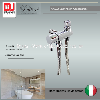 BLITON VAGO BATHROOM ACCESSORIES ITALY MODERN HOME DESIGN  ANGLE VALVE SET CHROME COLOUR B 1017 (CTRIUMP)