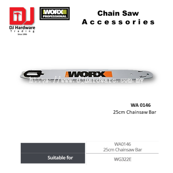 WORX CHAIN SAW ACCESSORIES CHAINSAW BAR 25CM WA0146 WG322E (WO)