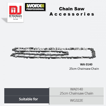 WORX CHAIN SAW ACCESSORIES CHAINSAW CHAIN 25CM WA0140 WG322E (WO)