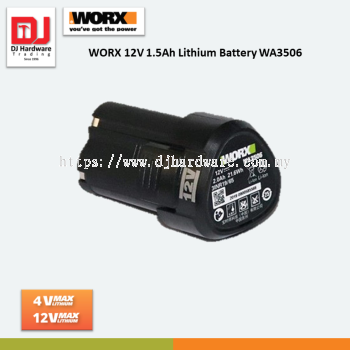 WORX 12V 1.5Ah LITHIUM BATTERY WA3506