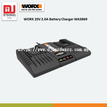 WORX 20V 2.0A BATTERY CHARGER WA3869