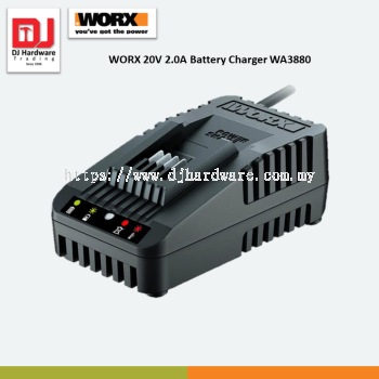 WORX 20V 2.0A BATTERY CHARGER WA3880