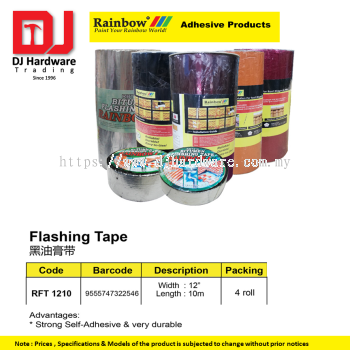 RAINBOW ADHESIVE PRODUCTS FLASHING TAPE RFT1210 10M  9555747322546 (CL)