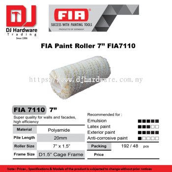 FIA SUCCESS WITH PAINTING TOOLS GERMANY FIA PAINT ROLLER 7'' FIA7110 (CL) 1