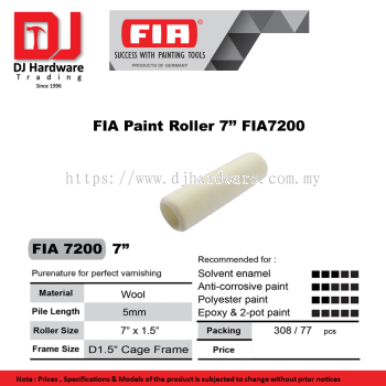 FIA SUCCESS WITH PAINTING TOOLS GERMANY FIA PAINT ROLLER 7'' FIA7200 (CL) 1