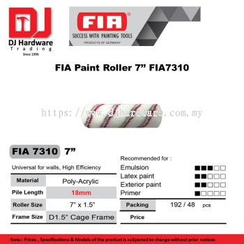 FIA SUCCESS WITH PAINTING TOOLS GERMANY FIA PAINT ROLLER 7'' FIA7310 (CL) 1